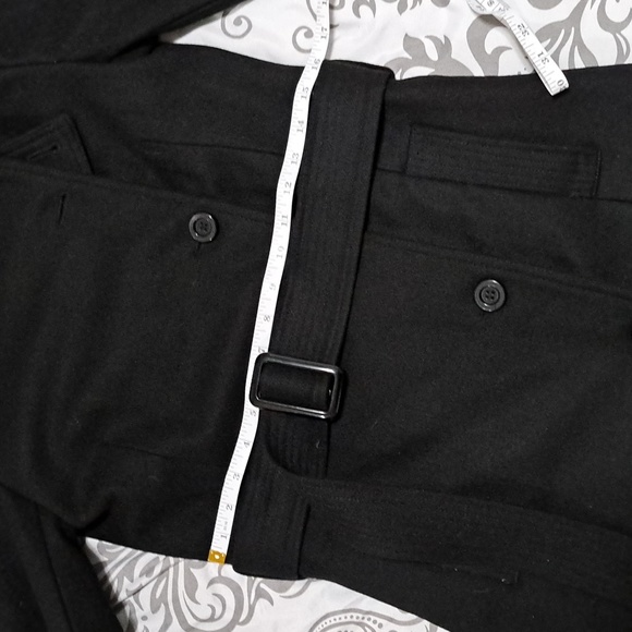 Le Chateau Wool-blend Double Breasted Belted Trench Coat - Picture 8 of 16